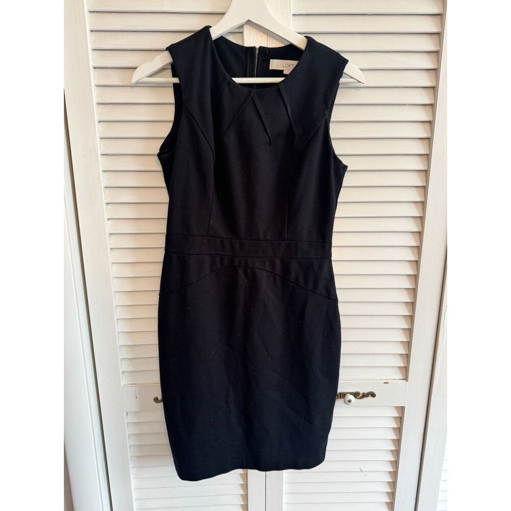 LOFT Business Casual Tank Black Dress